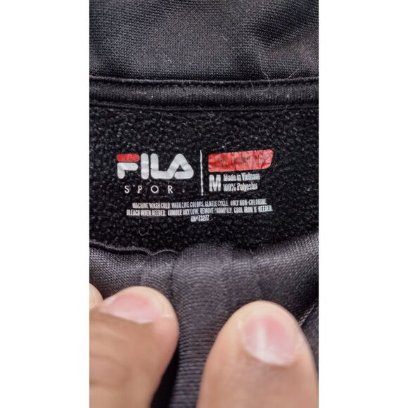 Men's FILA Sport performance quarter zip fleece pullover - Picture 4 of 6